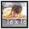 Square Minimalist Grey Picture Frame - UV Acrylic, Foam Board Backing, Hanging Hardware